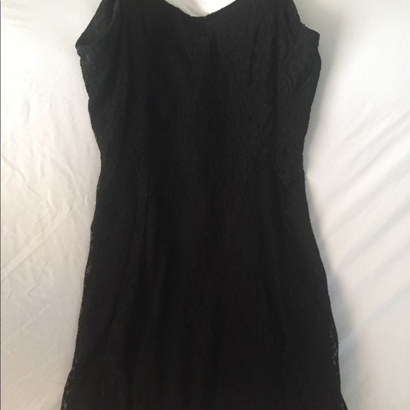 VINTAGE Little Black Dress; Sexy, Lacy Short Dress, Size 8 - Picture 9 of 12